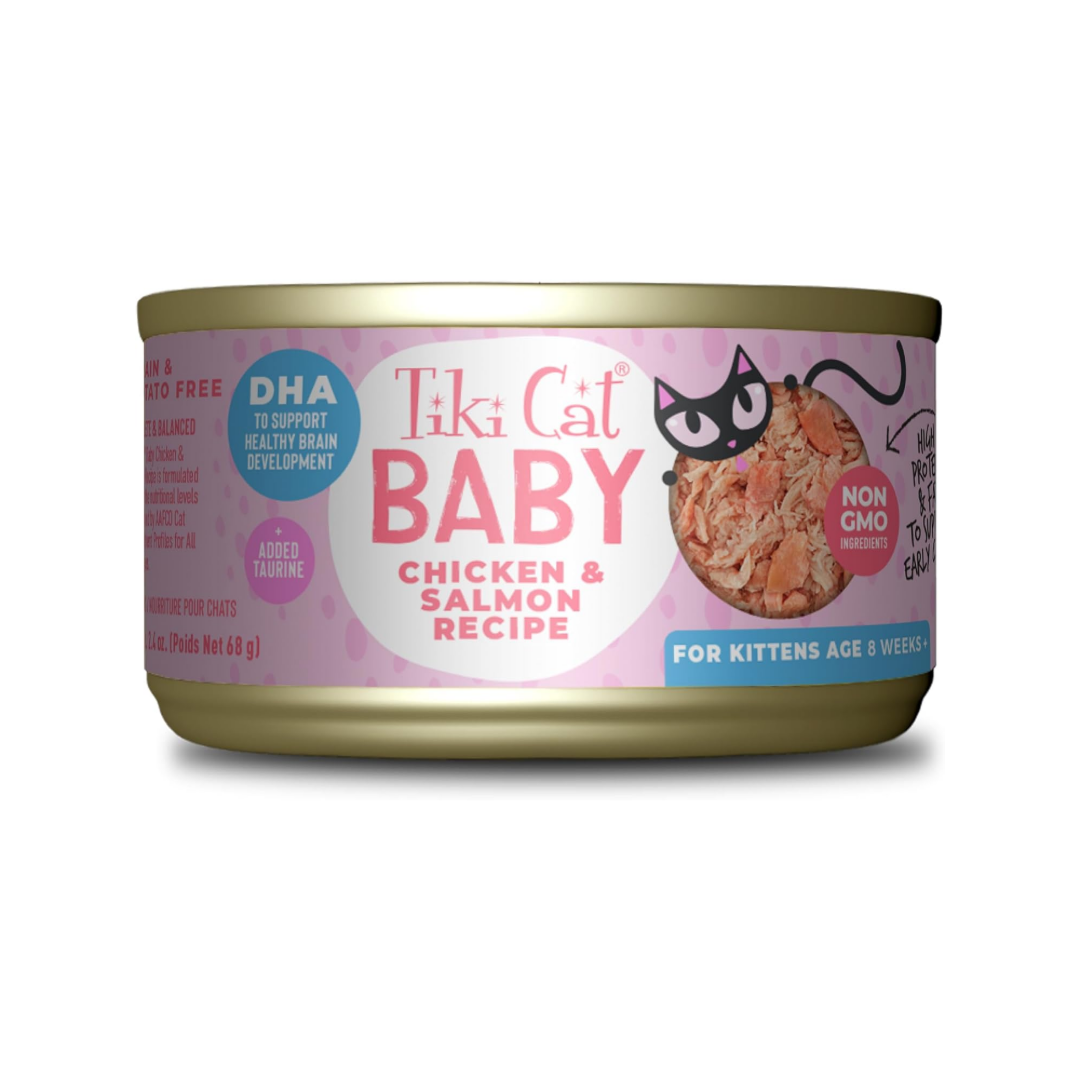 Tiki Cat Baby in Chicken &amp; Salmon, one of the best kitten foods