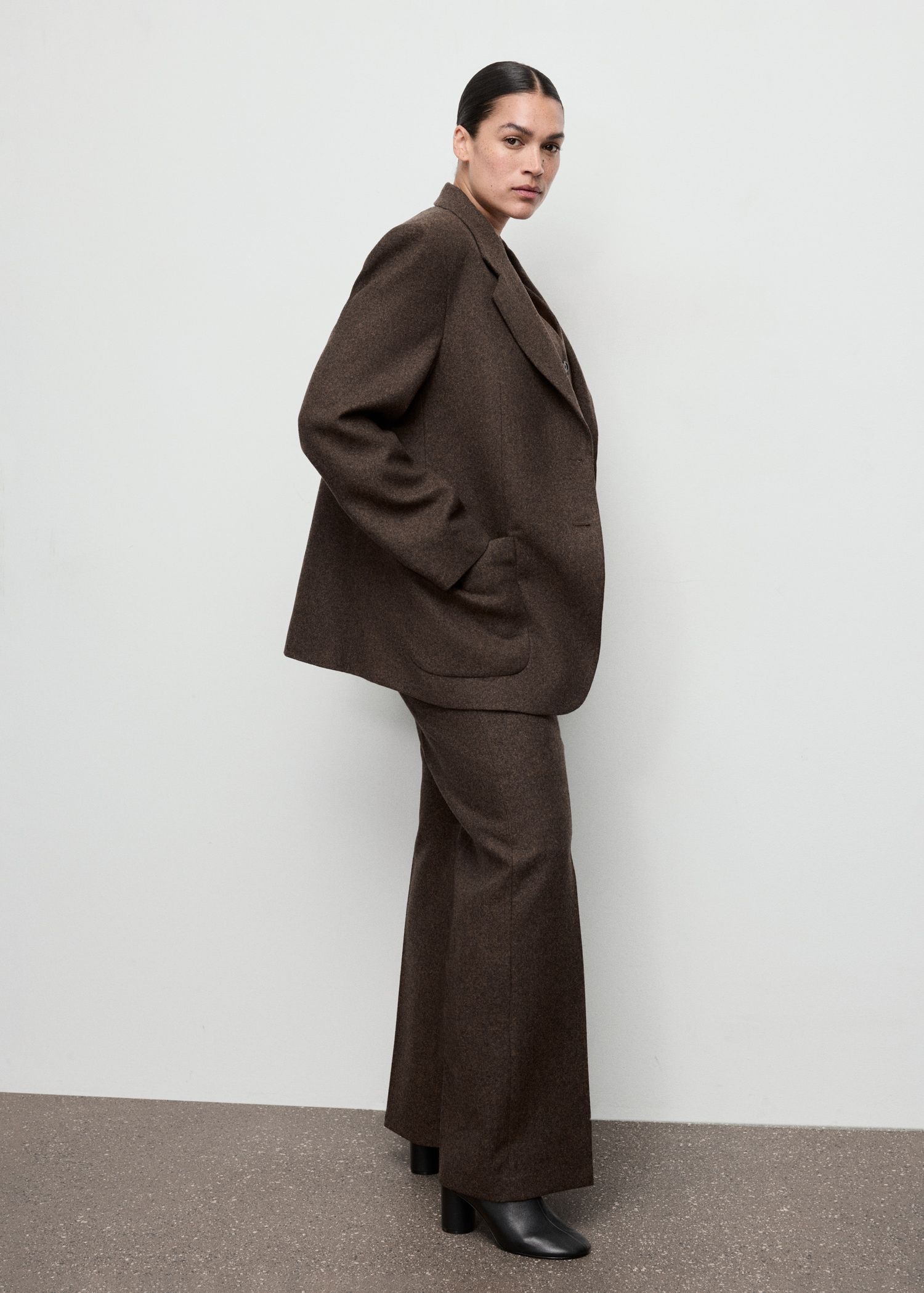Speckled Wool Trousers - Women | Mango United Kingdom