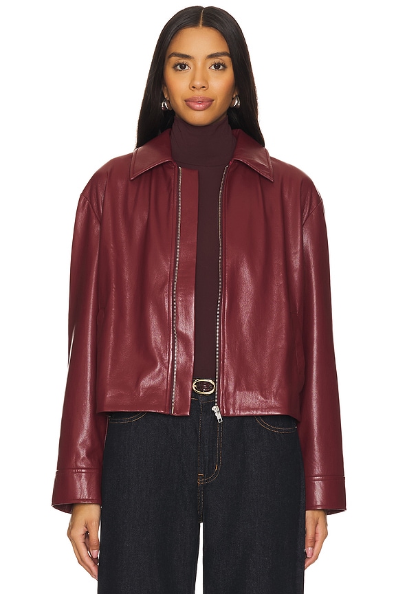 X Revolve Rapha Faux Leather Jacket