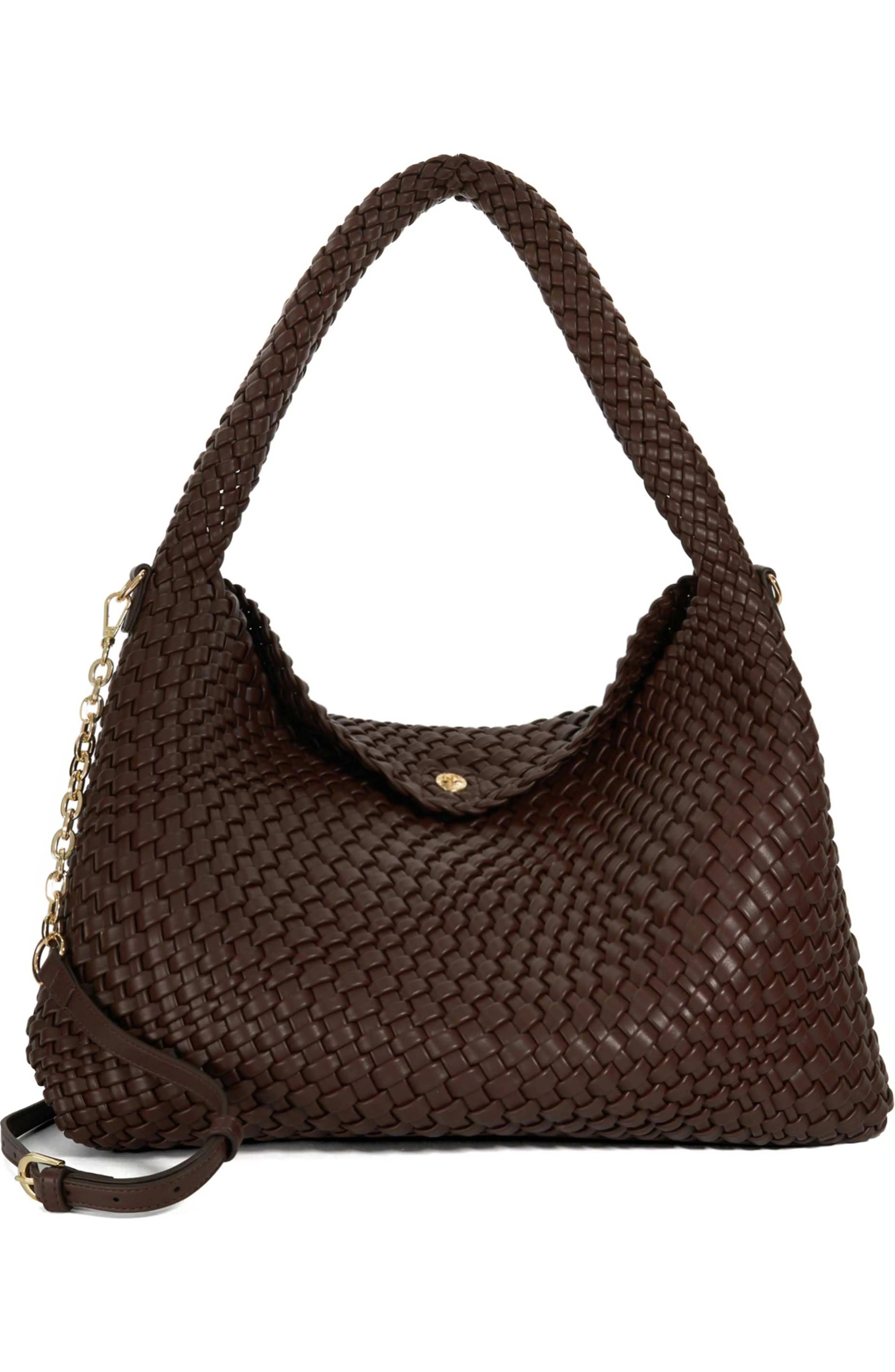 Dune London, Deliberate L Woven Shoulder Bag