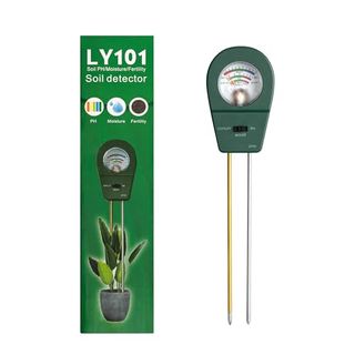 3-In-1 Soil Monitor: Moisture/humidity, Ph and Fertility. Gardening, Lawn Care, Indoor/outdoor Plants, Flowers. Meter + Attachable Hanger for Easy Storage! No Battery Required!