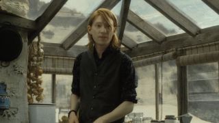 Domhnall Gleeson in the safe house at the start of Harry Potter and the Death Hallows - Part 2
