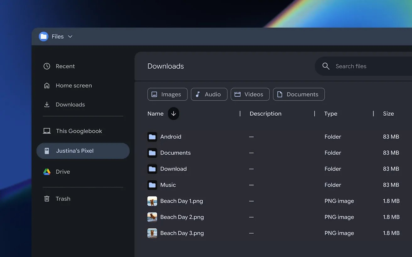 Android PC desktop interface