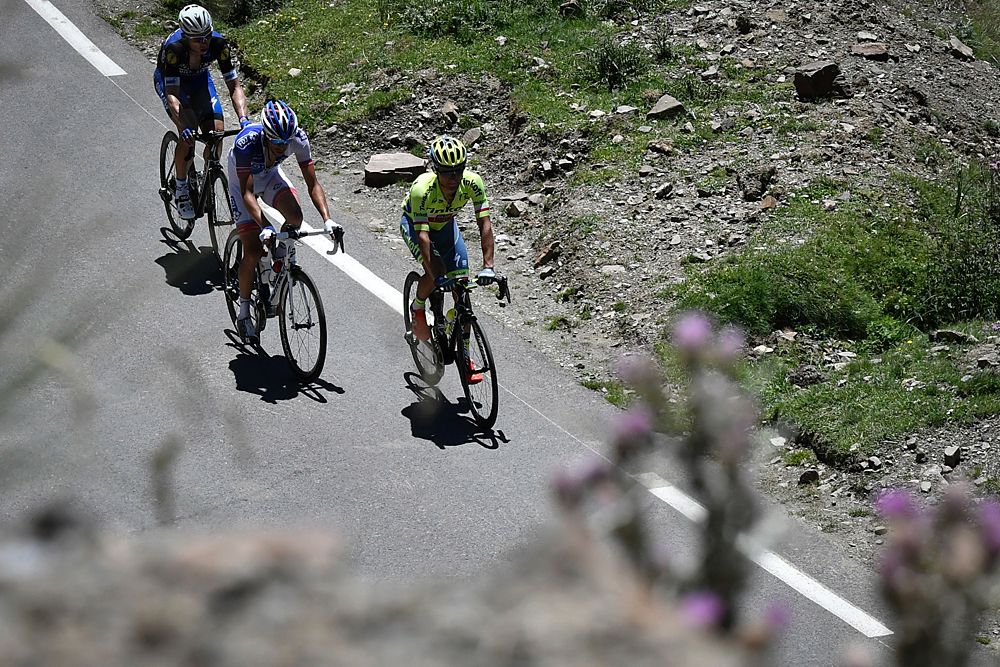 Tony Martin on the back of the break with Thibaut Pinot and Rafal Majka