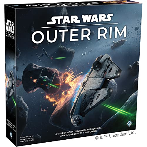 Asmodee Star Wars Outer Rim Board Game - Strategy Game, Fun Family Adventure for Teens &amp;amp; Adults, Ages 14+, 1-4 Players, 3-4 Hour Playtime