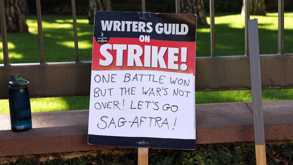 WGA picket sign