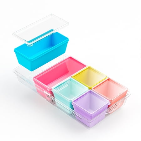 Mrsdry Bpa-Free Silicone Freezer Molds With Base, Individual 6-Pack 1-Cup &amp;amp; 2-Cup Portion Soup Cubes Freezer Tray With Lid for Food Storage, Dishwasher Safe, Silicone Freezer Containers for Meal Prep