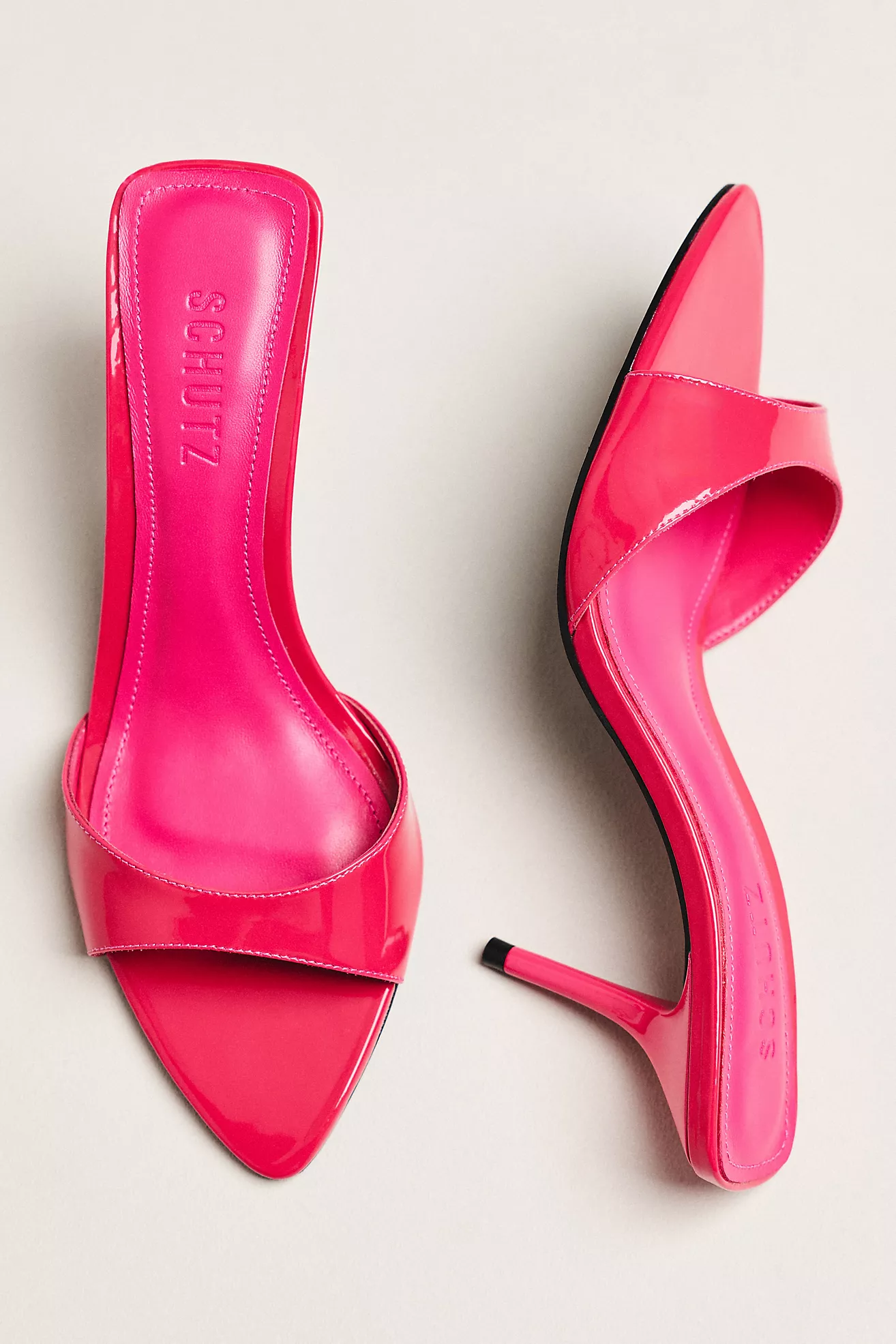 Schutz, Elodie Open-Toe Mule Heels