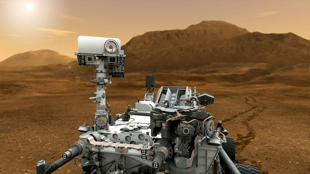 curosity rover closeup art