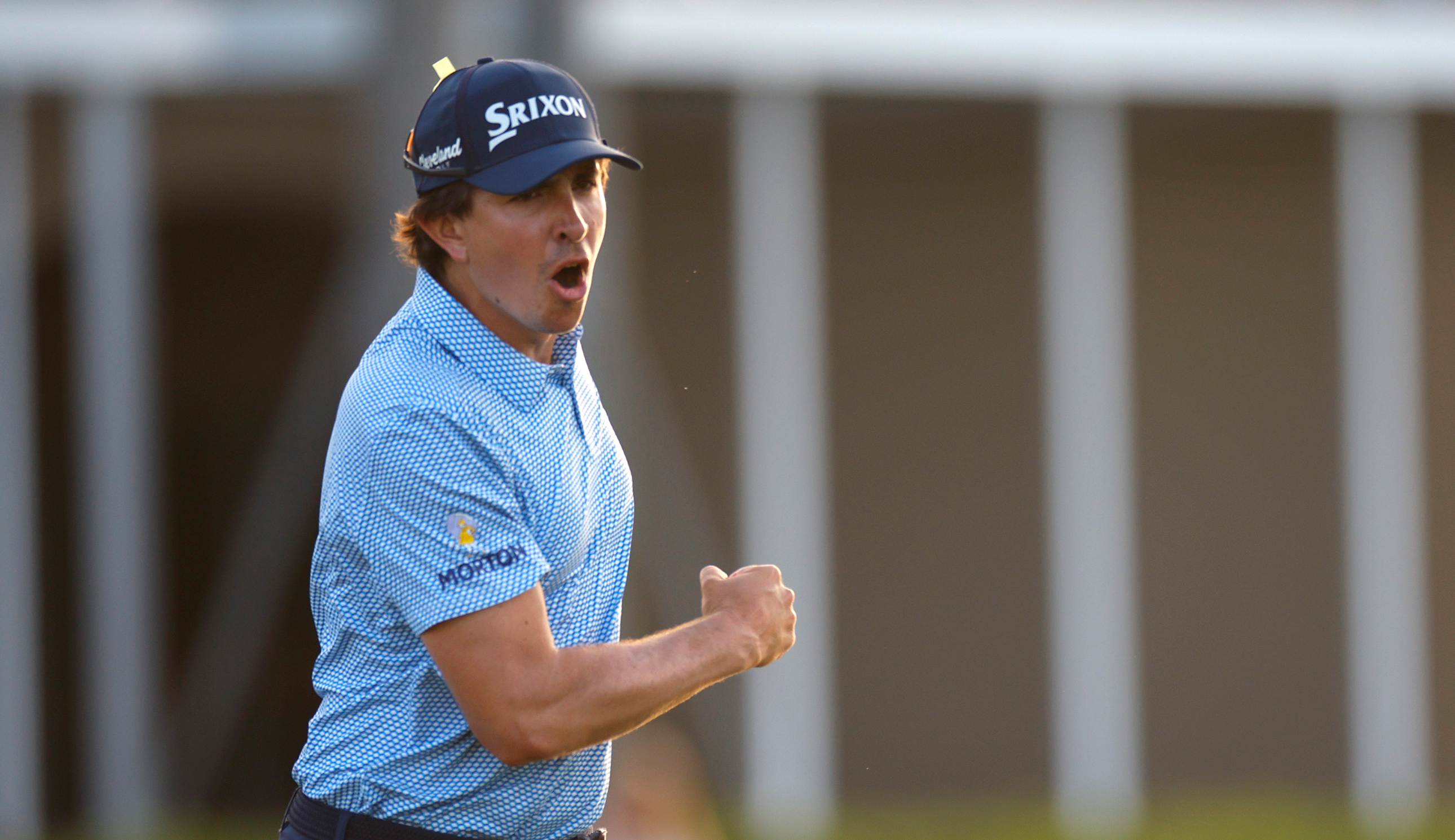 Nico Echavarria fist pumps