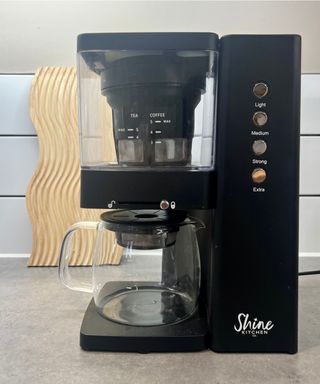 the Shine Kitchen Cold Brew machine in a neutral kitchen