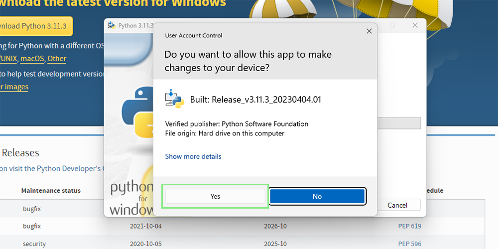 Python 3 installation guide for Windows