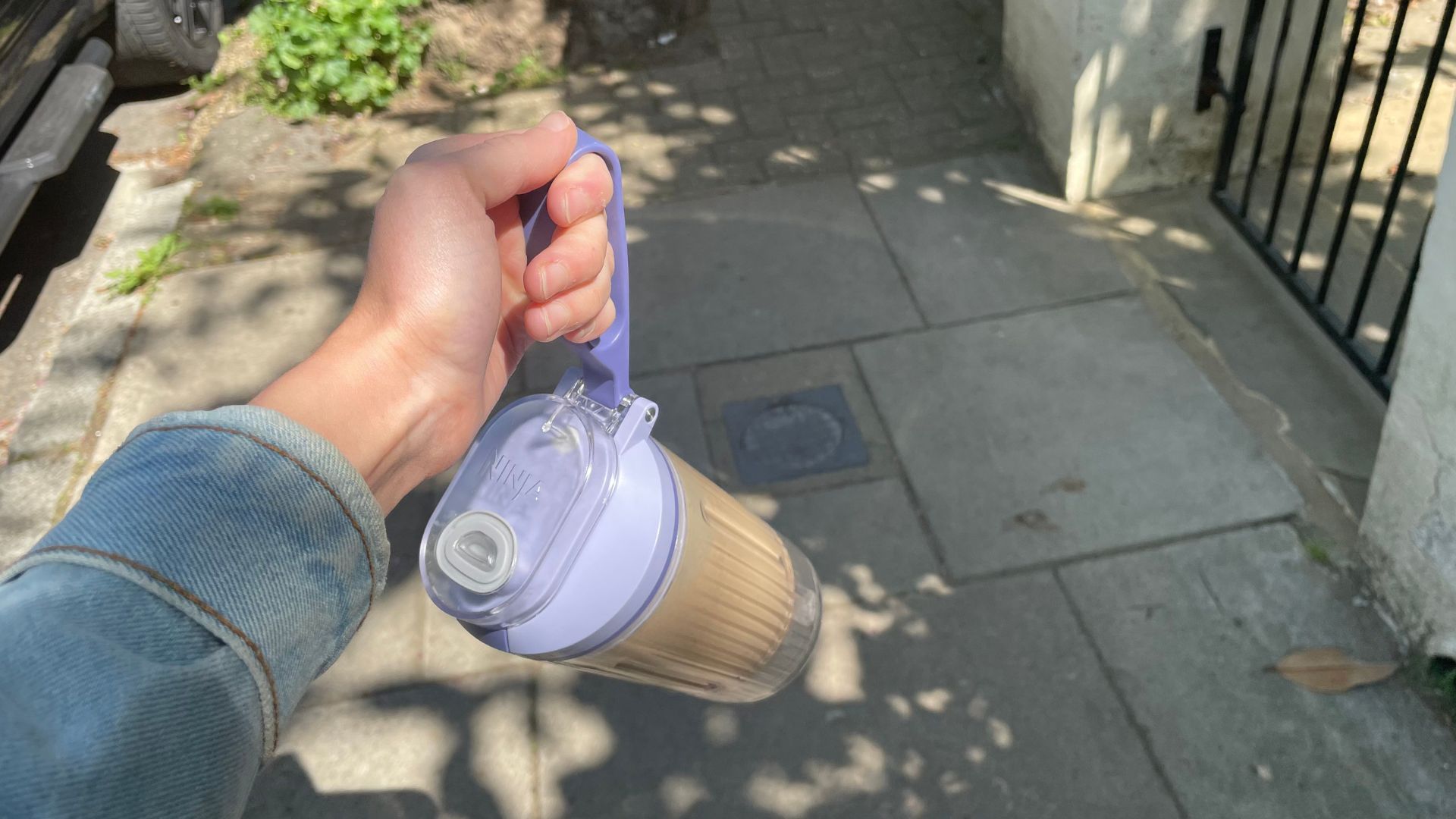 Taking the Ninja Blast Max Blender on a walk