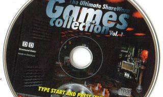 A CD containing The Ultimate Shareware Games Collection 