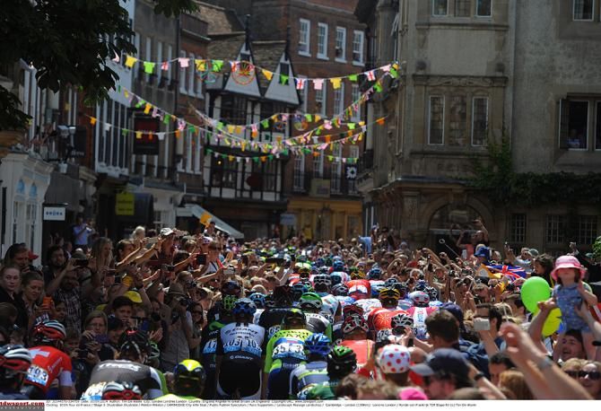 Crowds on stage 3 of the Tour de France