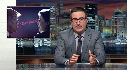 John Oliver looks at Trump's and Clinton's scandals
