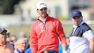 Alex Smalley and Caolan Rafferty at the 2019 Walker Cup