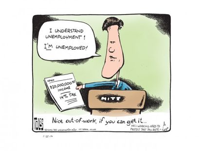 Mitt's unemployment benefits