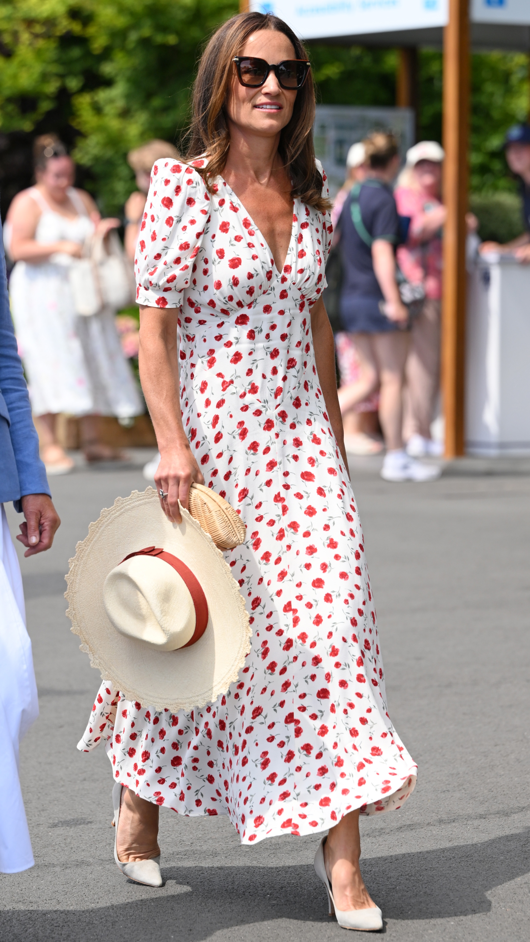 Pippa Middleton attends day eight of the 2026 Wimbledon Tennis Championships at the All England Lawn Tennis and Croquet Club on July 06, 2026