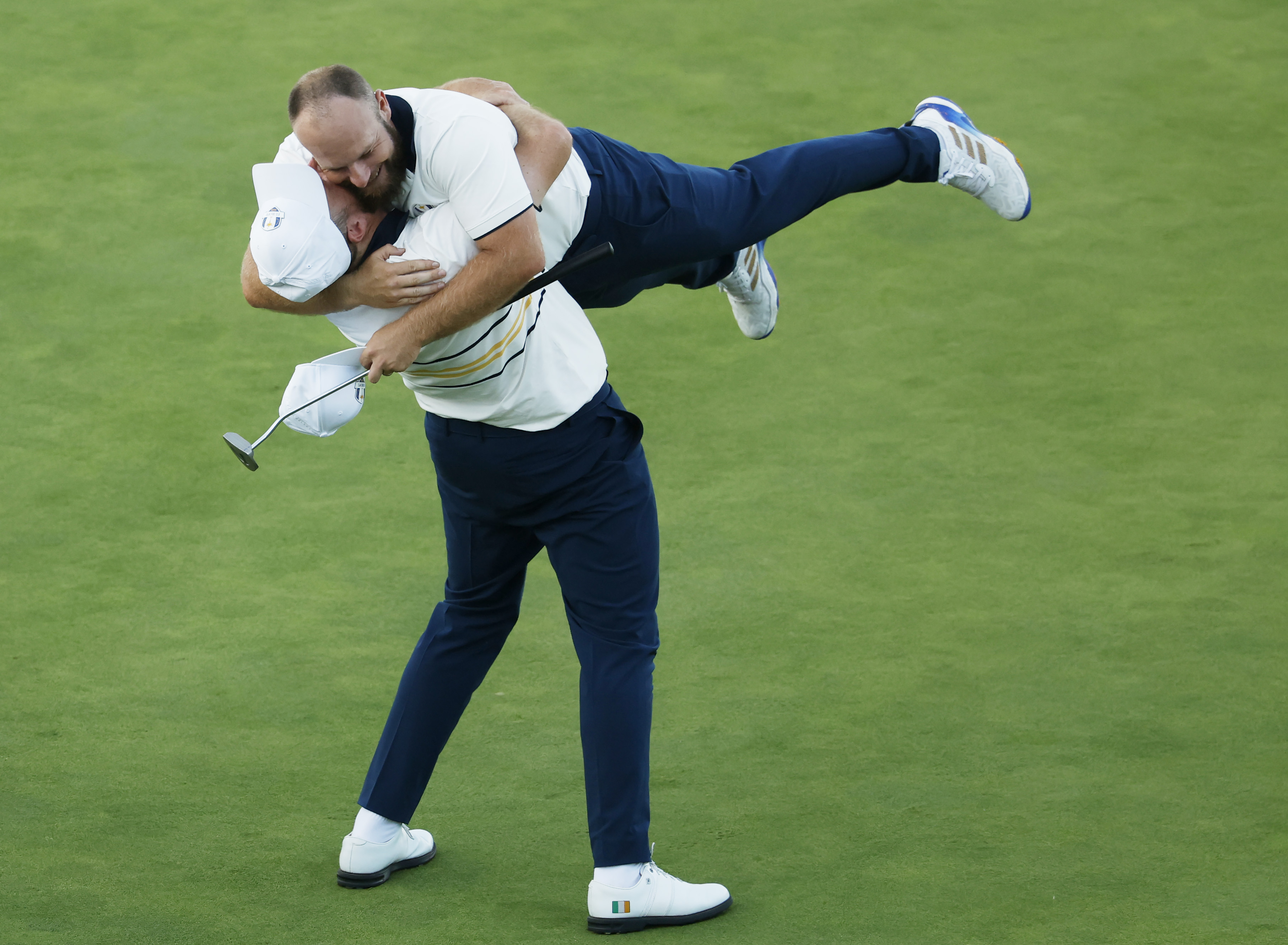 Shane Lowry lifts a player