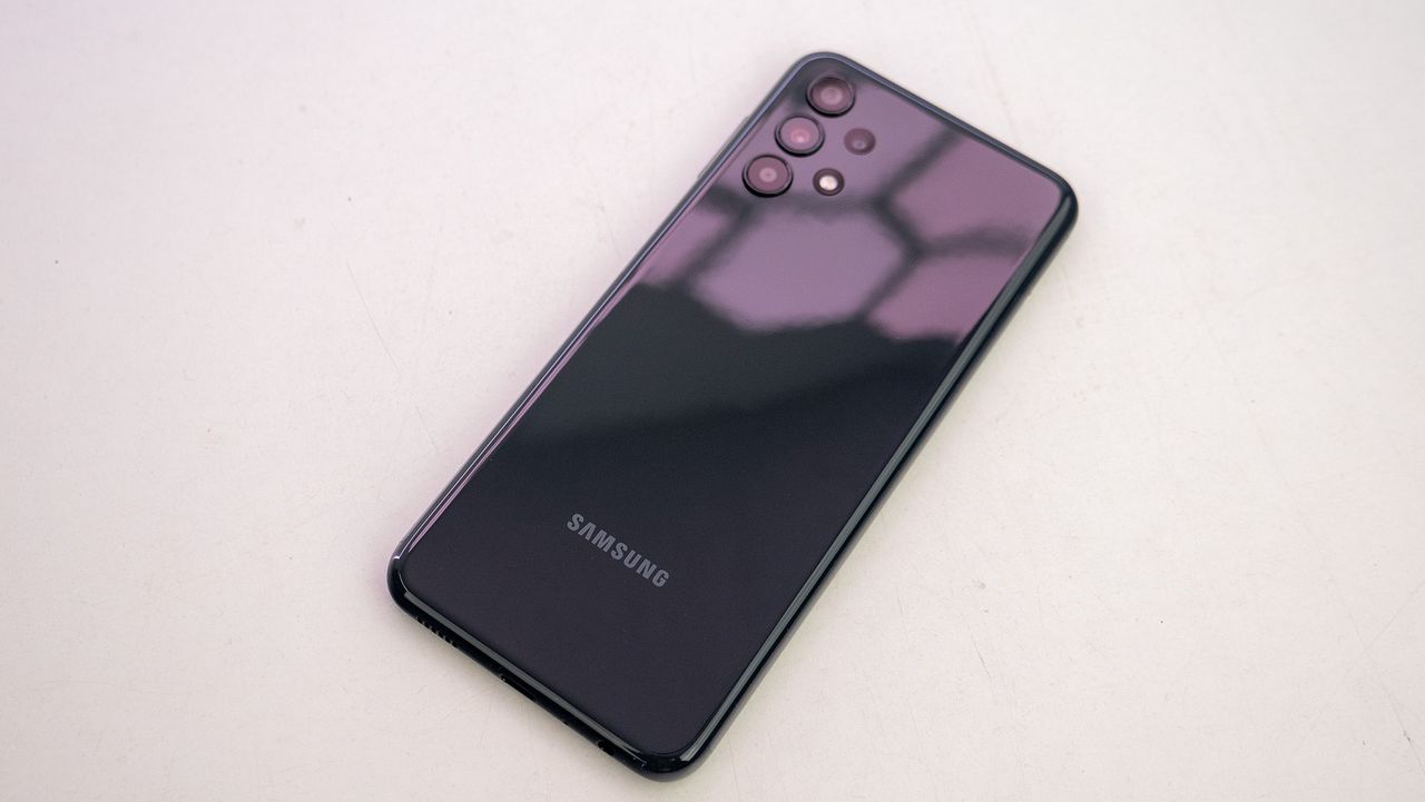 The back of the Samsung Galaxy A13