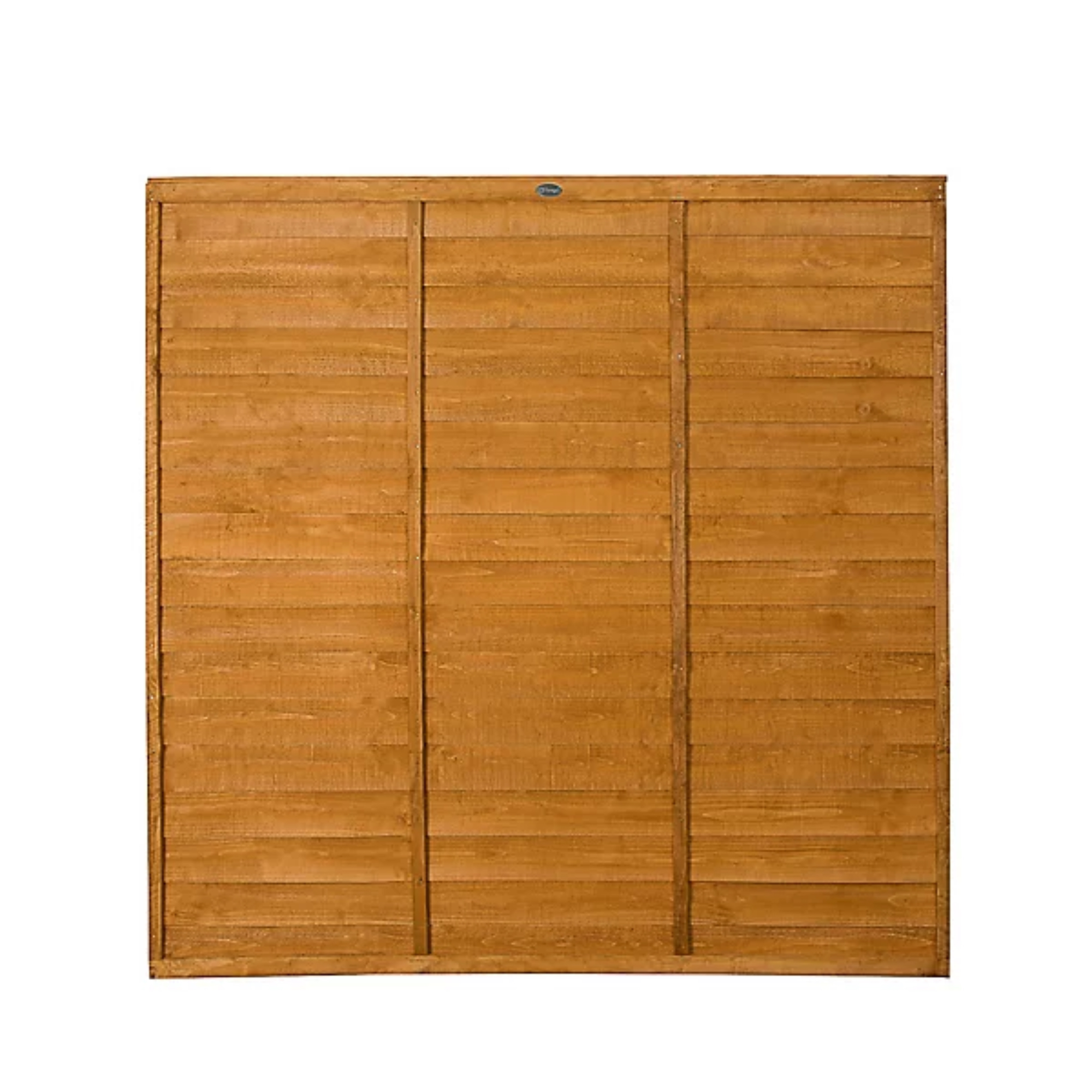 Forest Garden , Traditional Overlap Dip Treated 6ft Wooden Fence Panel, W1.83 x H1.83m