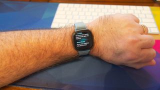 Fitbit Sense options menu