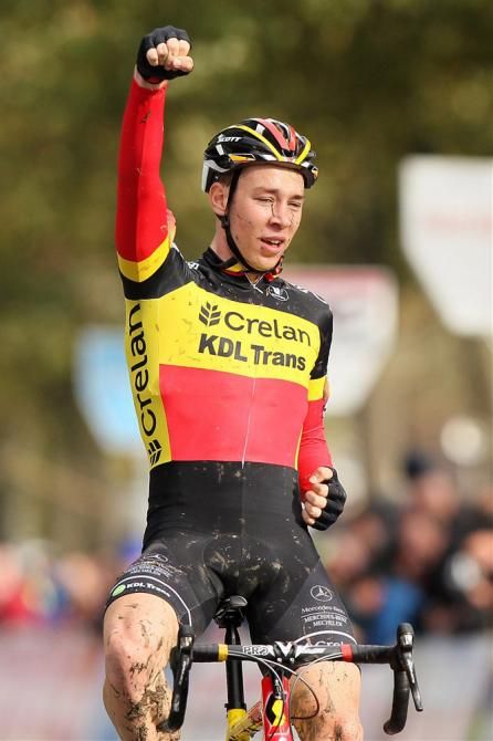 Belgian U23 champion Laurens Sweeck (Crelan KDL) soloed to victory at Koppenbergcross