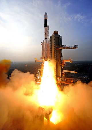 Lift Off! GSLV-D5 Launches with GSAT-14