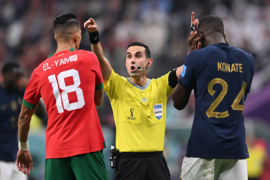 Cesar Arturo Ramos refereed France vs Morocco in the semi-finals of the 2022 World Cup