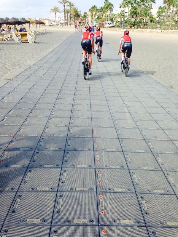 Thomas De Gendt (Lotto Soudal) revealed that rubber mats are also part of the planned TTT route