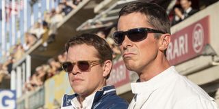 Matt Damon and Christian Bale in Ford V Ferrari