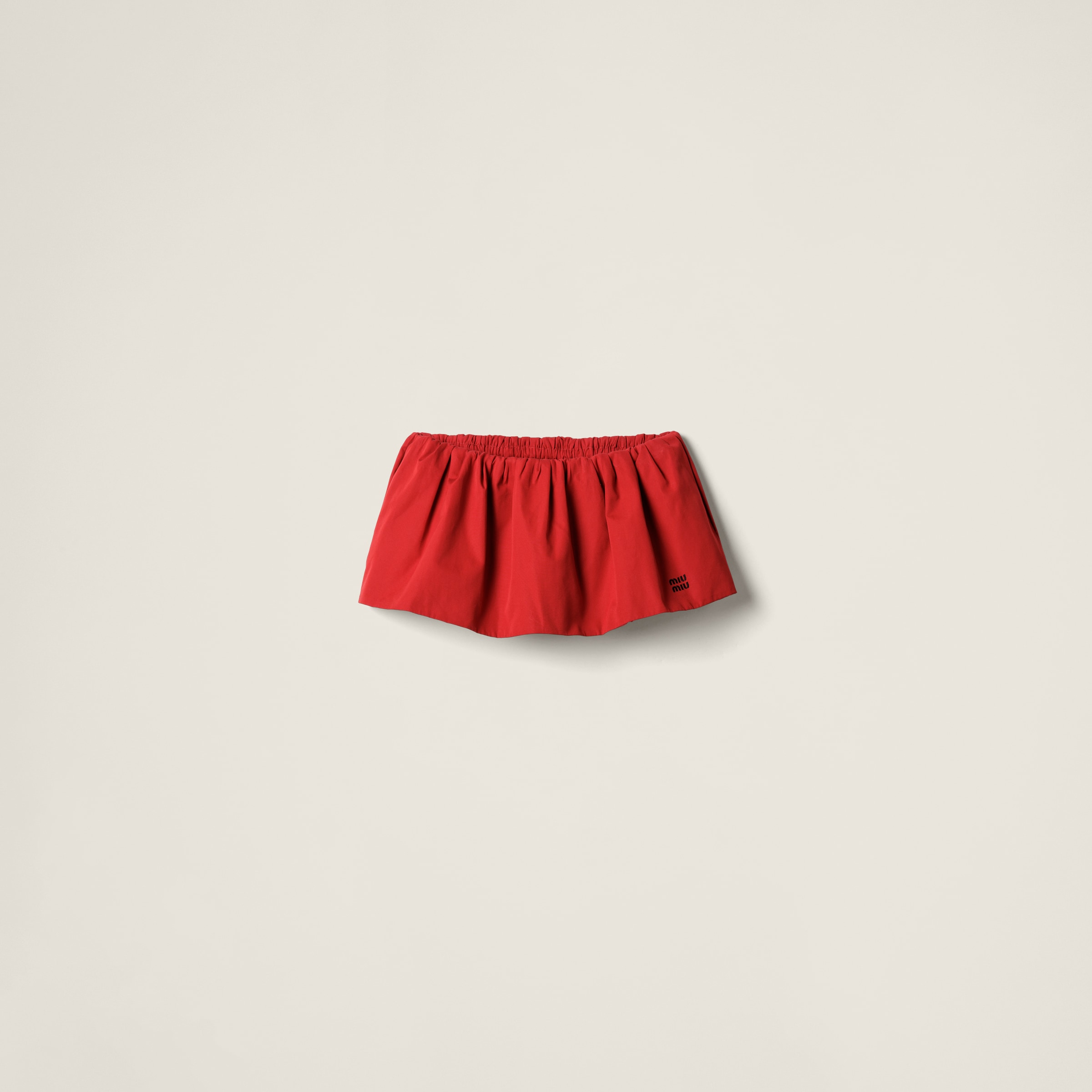Poplin Miniskirt