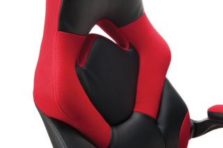 OFM Red Essentials Racing Style Leather Gaming Chair