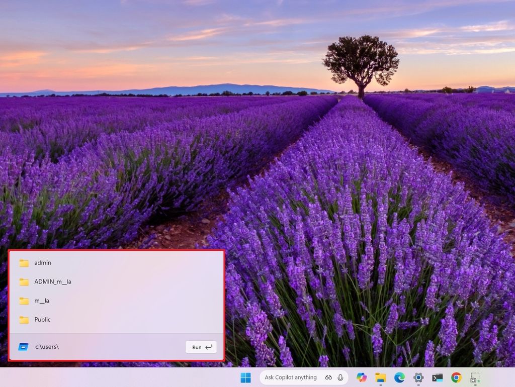 Windows 11 new Run dialog