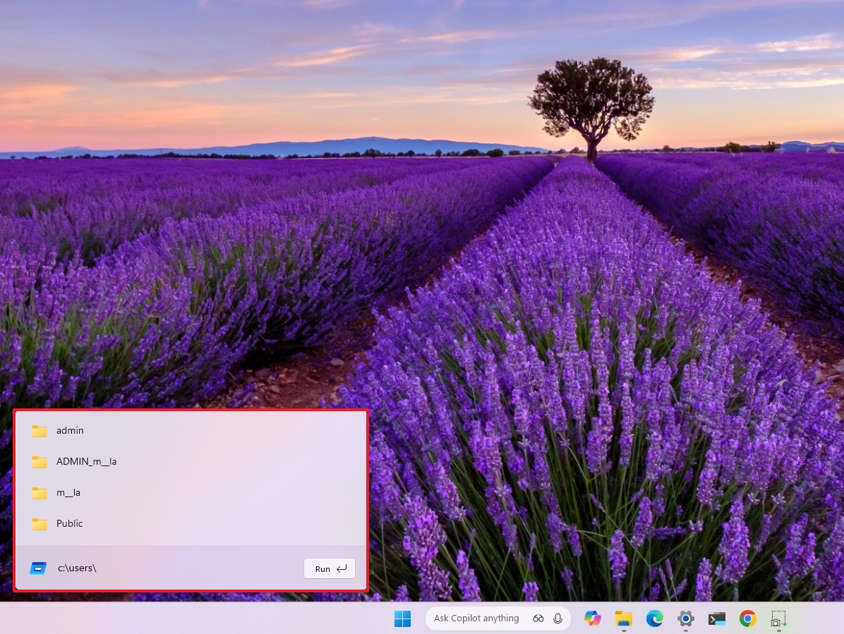 Windows 11 new Run dialog