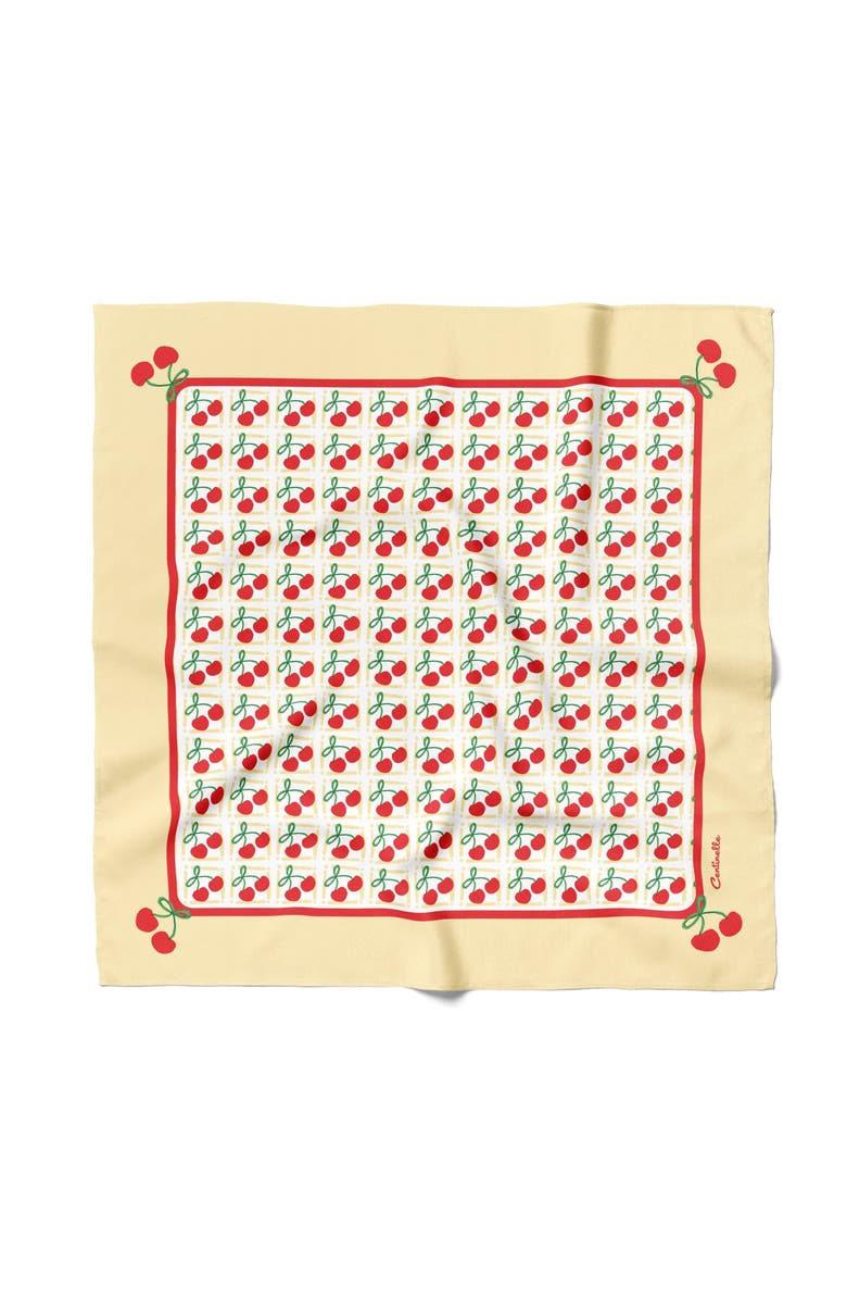 Cherry Cotton Silk Bandana