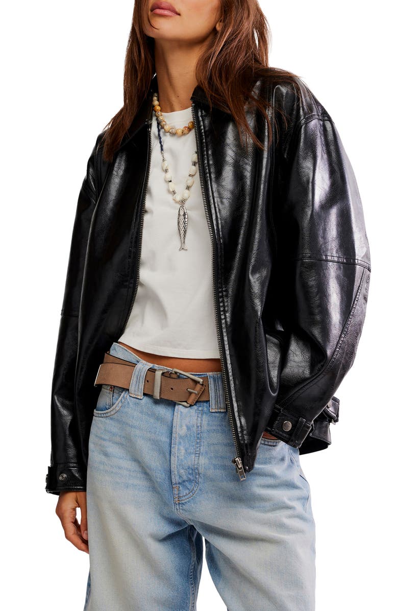 Sloan Faux Leather Jacket