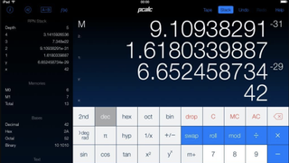 PCalc app for iOS