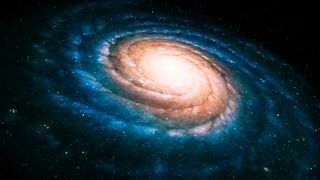 Chiron retrograde 2022: Spiral galaxy - stock photo