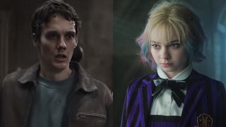 Hunter Doohan starring in "Evil Dead Burns," Emma Myers starring in "Wednesday" season 2.