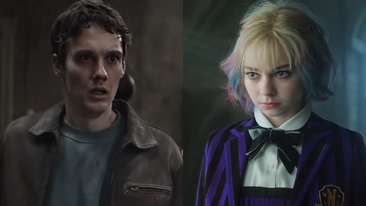 Hunter Doohan starring in "Evil Dead Burns," Emma Myers starring in "Wednesday" season 2.