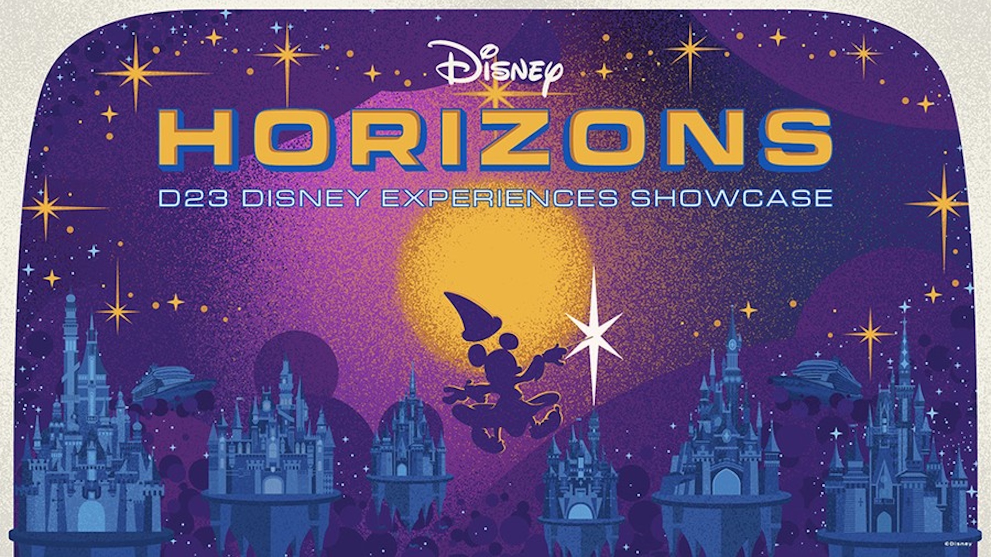 logo for D23's Horizons Disney Experiences Showcase