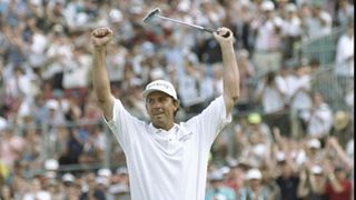 Tom Lehman after winning the 1996 Open