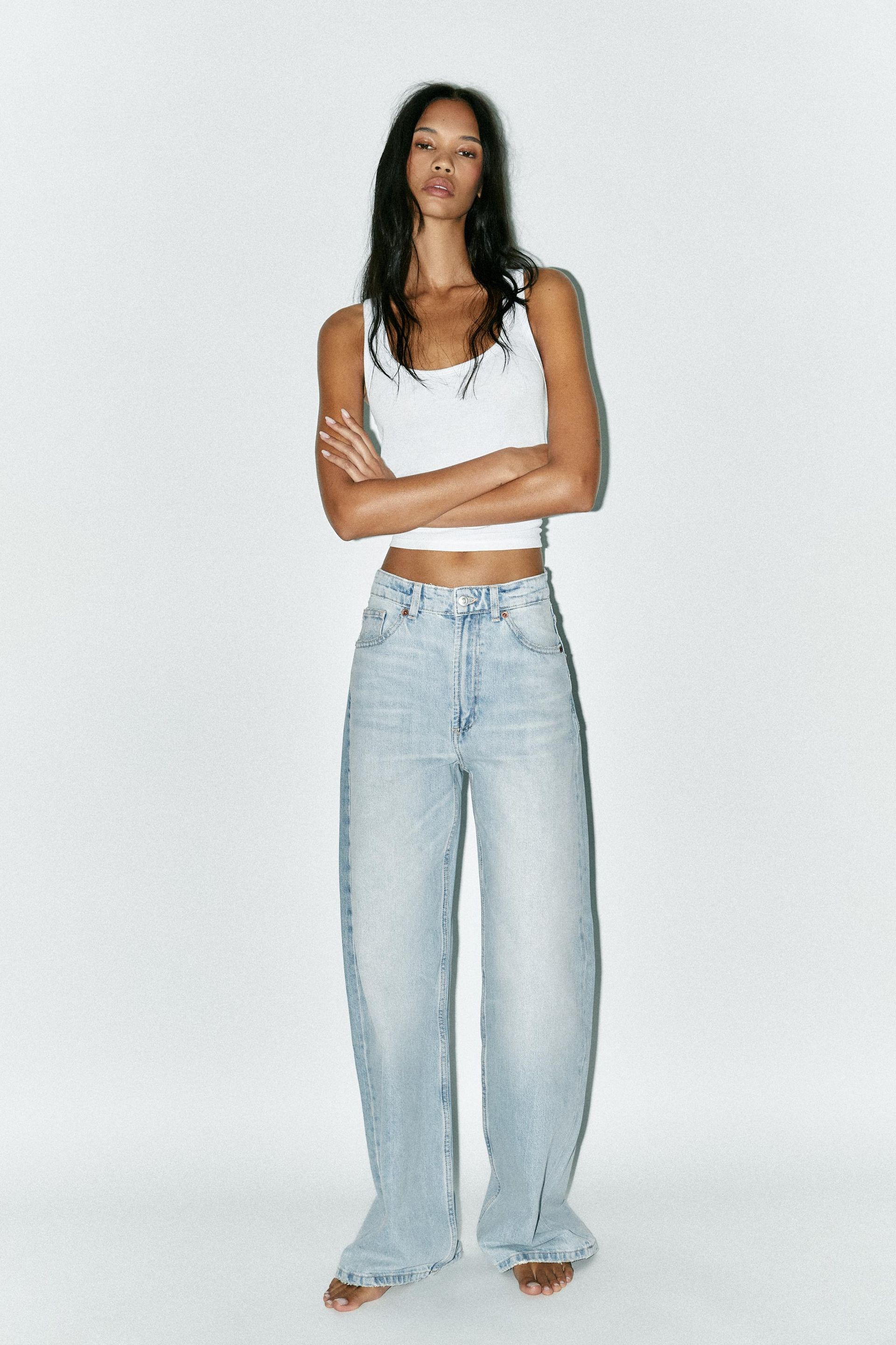 Trf High Waist Extra Wide Leg Jeans