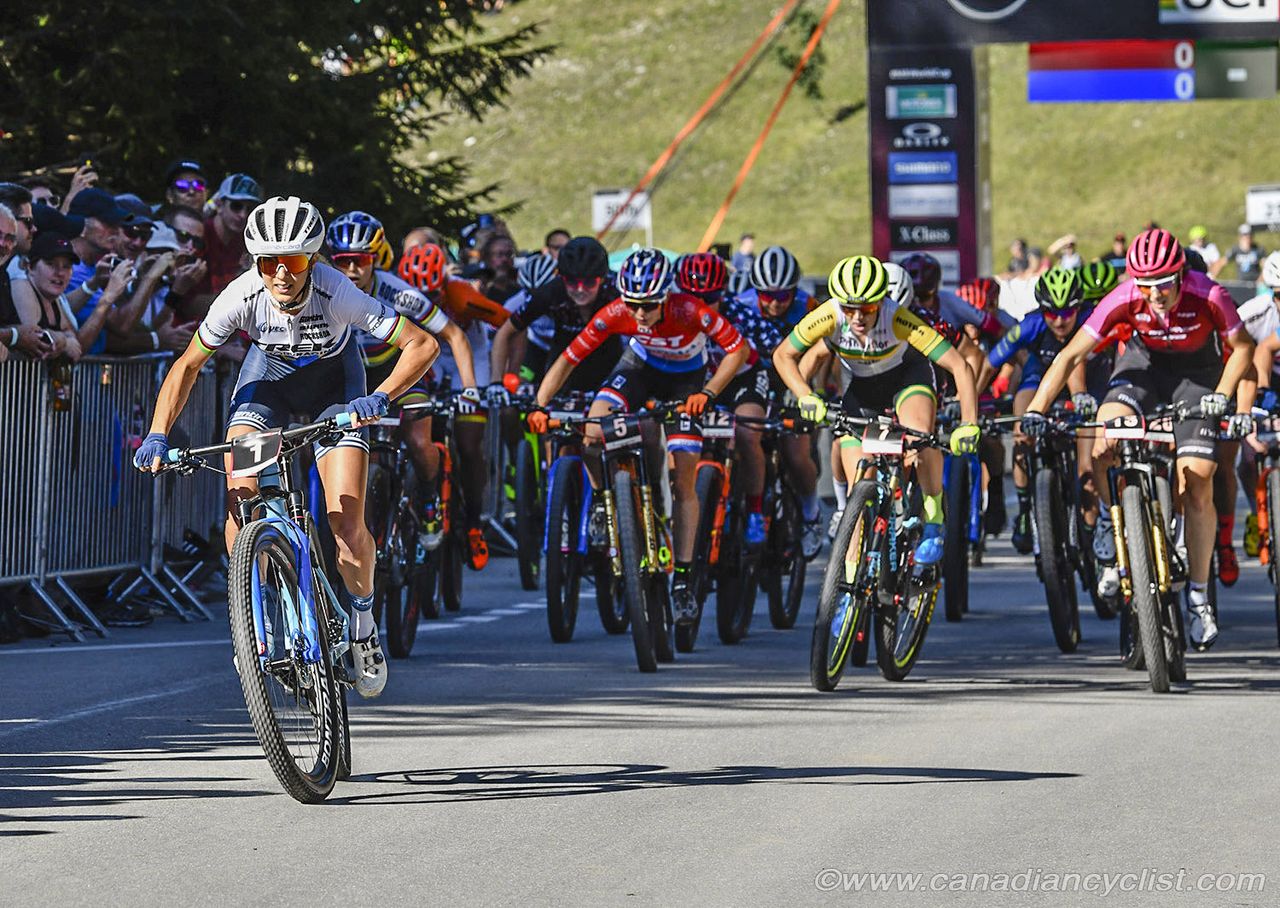 Jolanda Neff (Trek Factory Racing XC) attacked immediately