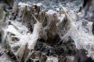 asbestos, asbestos fibers