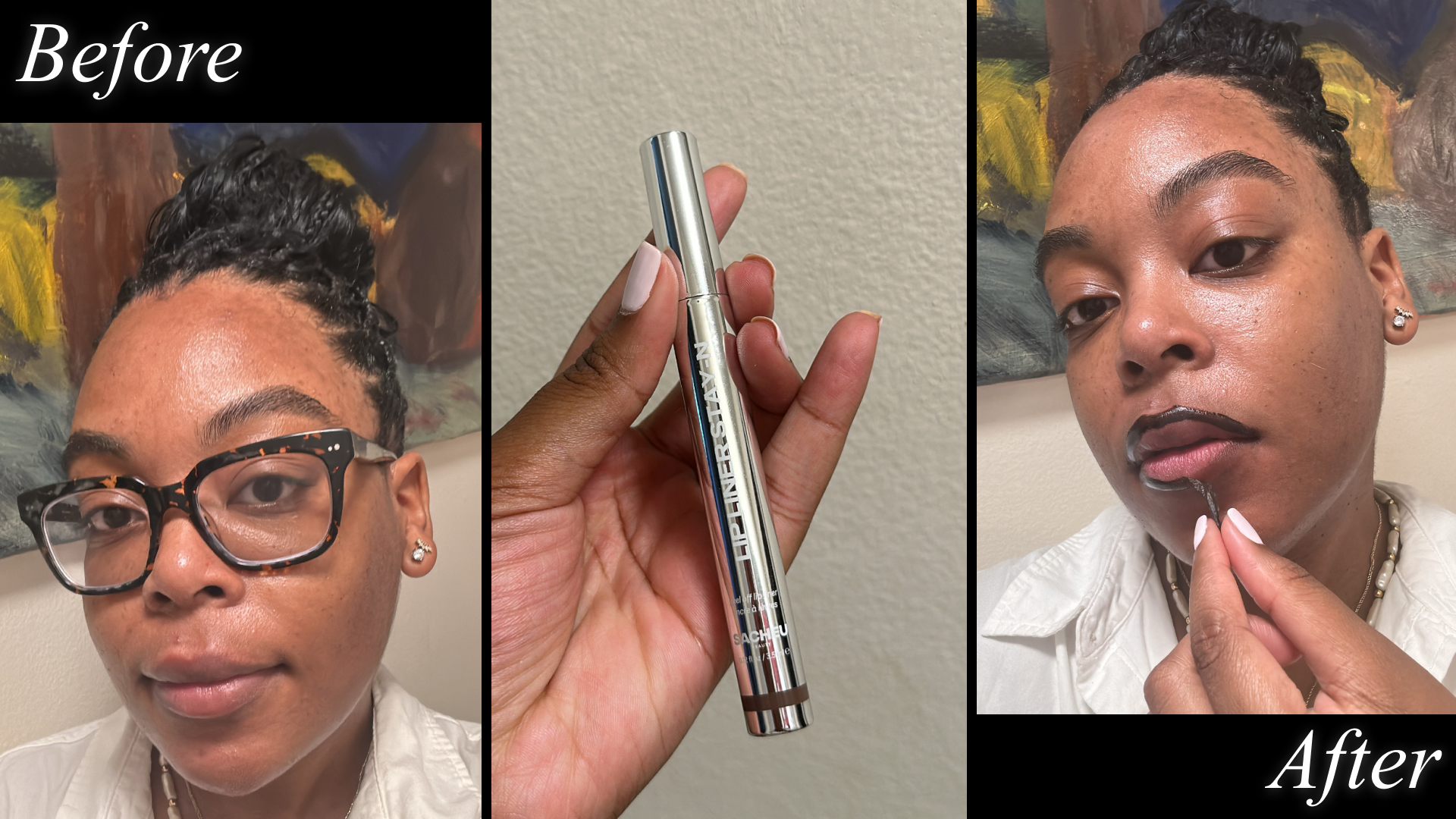 Ariel Baker testing Sacheu lip stain