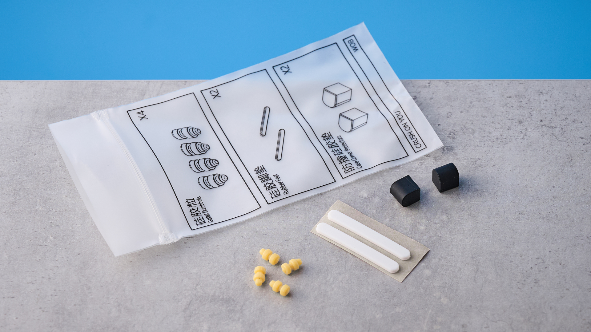 The Wobkey Crush 80 in warm silver colorway