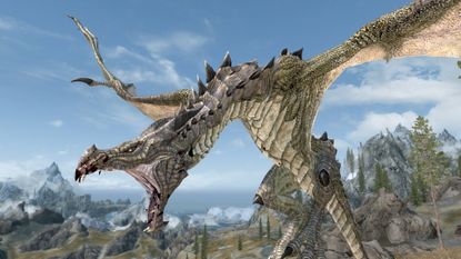 Skyrim 16K dragon mod